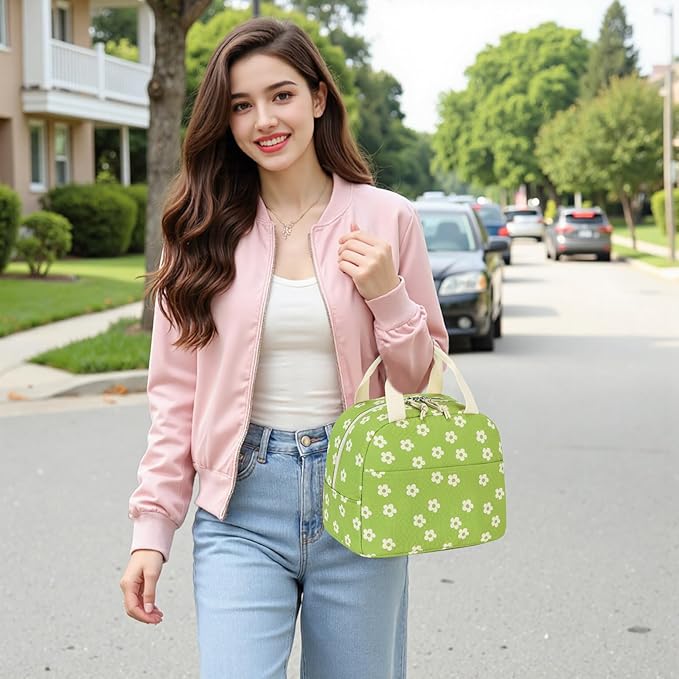 Bluboon Lunch Box for Women Cute Lunch Bag Reusable Insulated Lunch Bags Large Capacity Lunchbox Cooler for Work Picnic or Travel