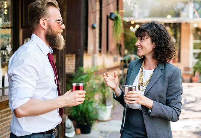 MEWAY 12oz/12 Pack Wine Tumbler Glasses with Lid -Double Wall Vacuum Stainless Steel Travel Tumbler Mug,Stemless Insulated Wine Cup for,Coffee,Cocktails,Gifts (Burgundy,Set of 12)