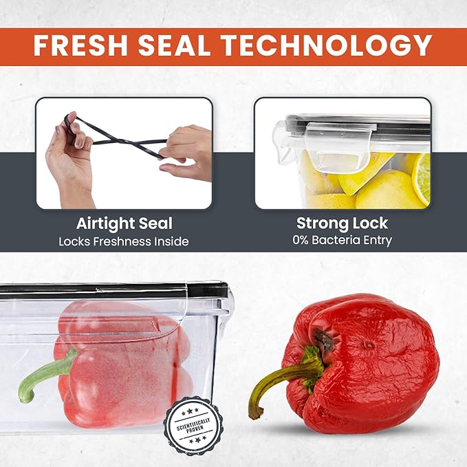 RFAQK 60 Pcs Food Storage Containers with Lids Airtight-75 OZ to 1.2 OZ (30 Containers & 30 Lids) 100% BPA-Free Clear Plastic Reusable Meal-Prep Containers for Fruit Storage