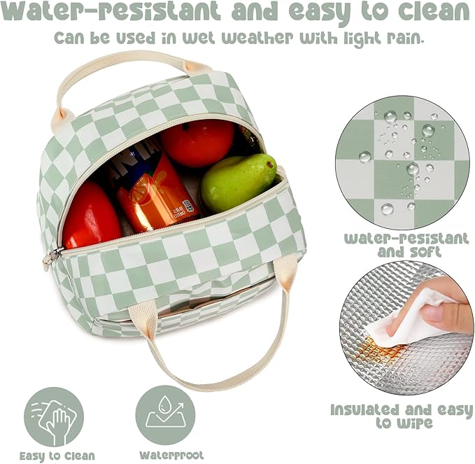 Bluboon Lunch Box for Women Cute Lunch Bag Reusable Insulated Lunch Bags Large Capacity Lunchbox Cooler for Work Picnic or Travel