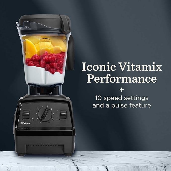 Vitamix Explorian Blender, Professional-Grade, 64 oz. Low-Profile Container, Red (Renewed Premium)
