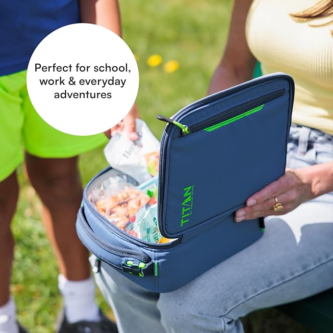 Titan Fridge Cold Upright Lunch Box With 2 250g Ice Walls®, Nightfall