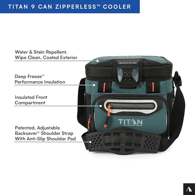Titan by Arctic Zone Deep Freeze Cooler - Zipperless Hardbody Cooler - Deep Freeze Insulation, HardBody Liner, and SmartShelf