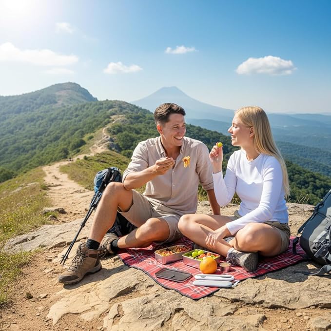 Stackable Stainless Steel Bento Box Adult |leak proof| Stainless Steel Lunch Box container| Metal Bento box|Lunch Container Food storage |large compartment| bentobox| Non toxic|Silver