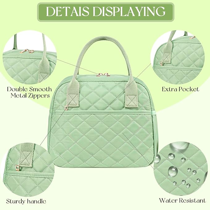 CAMTOP Lunch Box for Women Men Insulated Lunch Bag Lunch Tote Bag Leakproof Thermal Cooler Large Capacity for Travel Work School Picnic