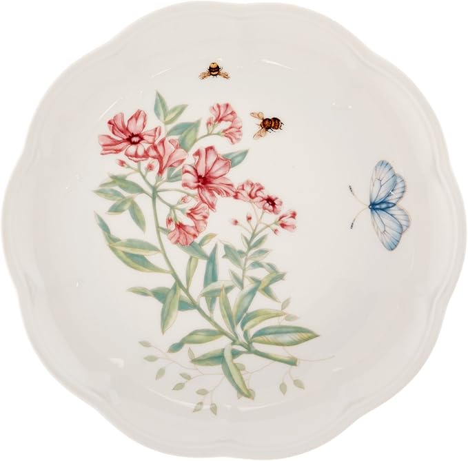 Lenox 6342794 Lenox Butterfly Meadow 18-Piece Dinnerware Set White