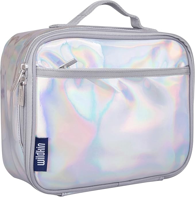 Wildkin Kids Insulated Lunch Box – Durable and Reusable for School & Travel - Holographic