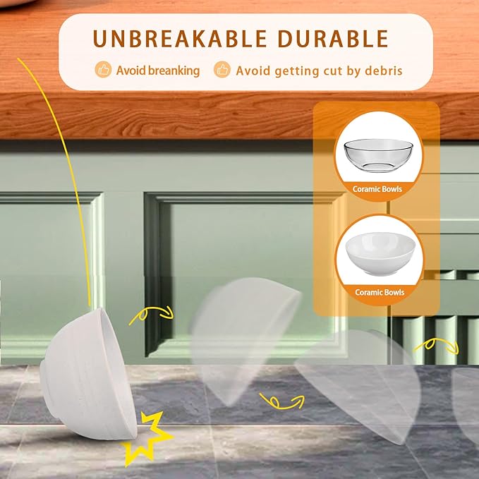 Rubtlamp Wheat Straw Plates and Bowls sets, Reusable Plastic Plate Set for 4, Kitchen Wheat Straw Dinnerware Sets (Spring Four Colors) Include Dinner Platos, Dessert Platos, Cereal Bowls, Cups