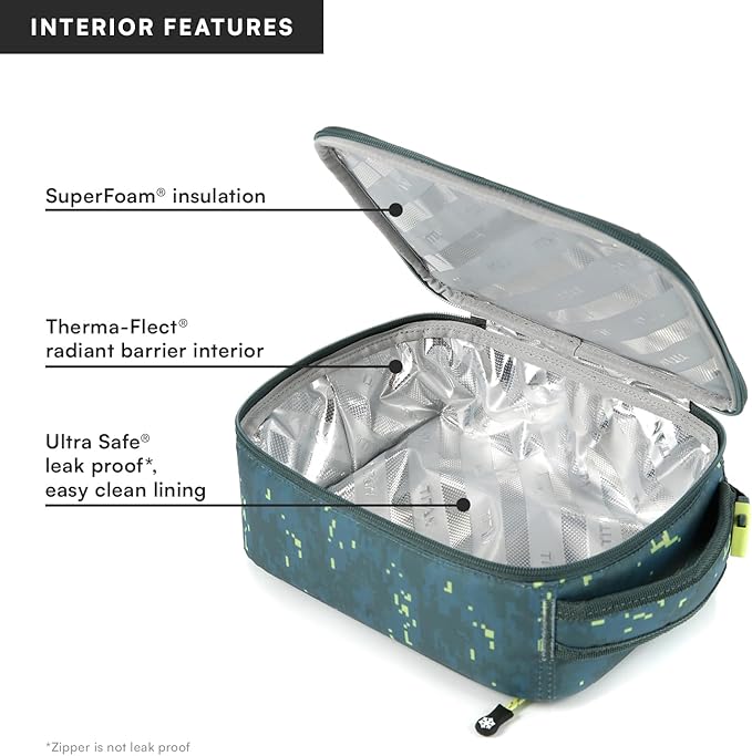 Titan Fridge Cold Upright Lunch Box With 2 250g Ice Walls®, Pixel Camo