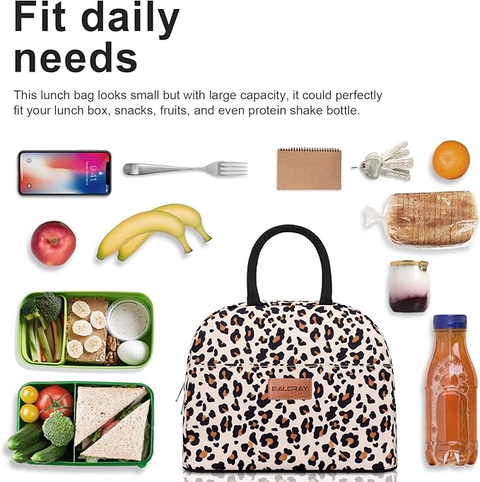 BALORAY Lunch Bag for Women Men Insulated Lunch Box for Adult Reusable Lunch Tote Bag for Work, Picnic or Travel
