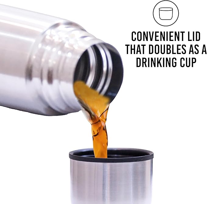 Best Stainless Steel Coffee Thermo, BPA Free, New Triple Wall Insulated, Hot & Cold for Hours. (34 OZ/1000ML)