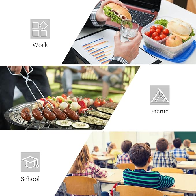 Aeoiba Australian Shepherds Dogs Insulated Lunch Box Tote Bag Handbag lunchbox Food Container Gourmet Tote Cooler warm Pouch For School work Office