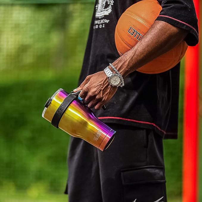 Beast 20 oz Tumbler Stainless Steel Vacuum Insulated Coffee Ice Cup Double Wall Travel Flask (Rainbow)