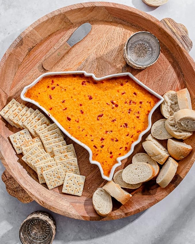 South Carolina Shaped Baking Dish, Serving Platter or Decorative Tray Charming Porcelain Bakeware Oven Microwave and Dishwasher Safe