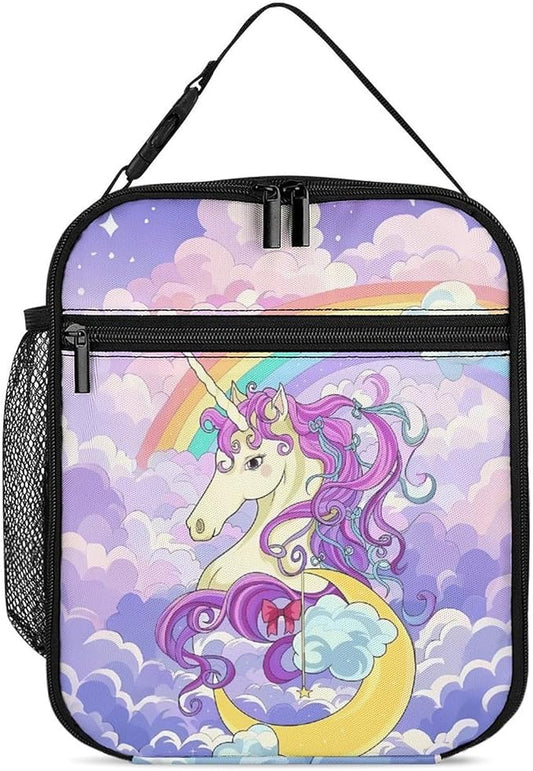 Unicorn Lunch Box 10 Inch Reusable Insulated Unicorn Lunch Bag