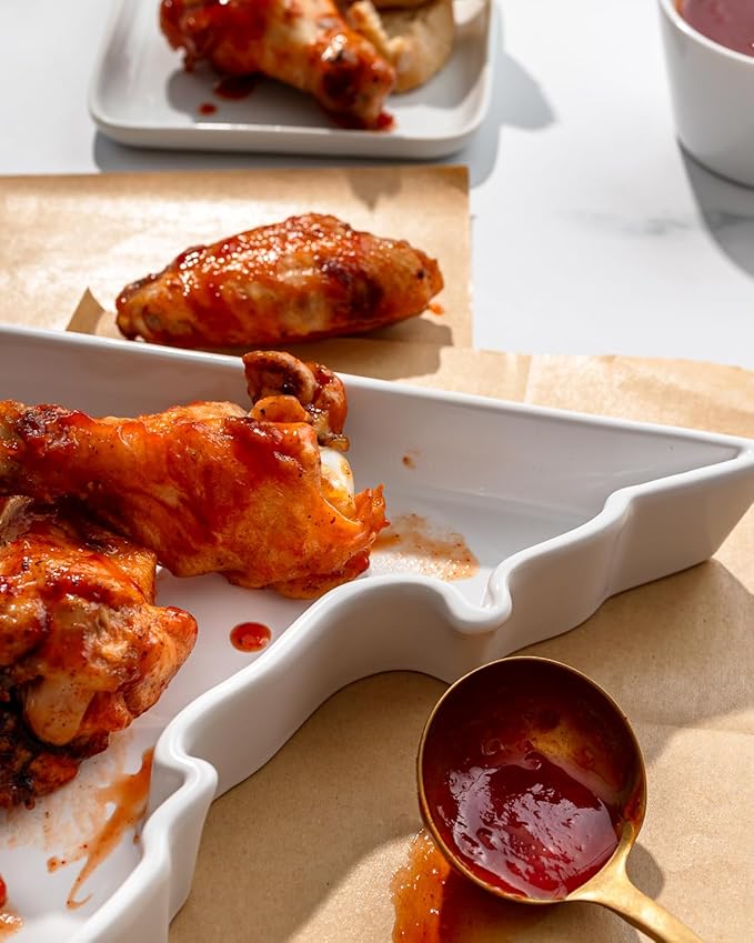 Washington DC Shaped Baking Dish Serving Platter or Decorative Tray Charming Porcelain Bakeware Oven Microwave and Dishwasher Safe