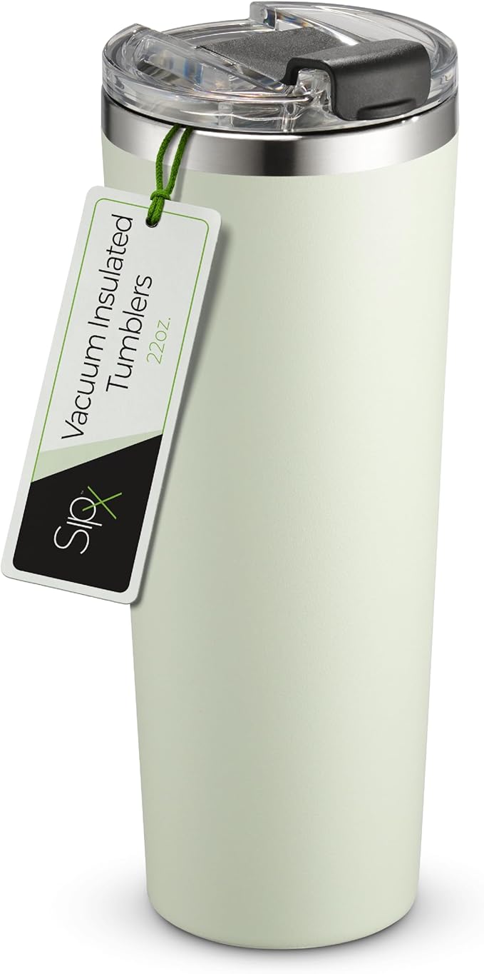 SIPX™ Triple-Insulated Tumblers - 22oz. Premium Modern Tumbler With Lid, insulated Cup Keeps Hot For 6 Hours, Stainless Steel Tumbler Made Of Sustainable Material, Coffee Travel Mug For Home & Office