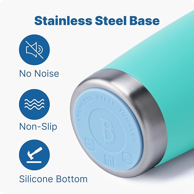 20 oz Insulated Tumbler with Handle Stainless Steel Travel Coffee Mug with Lid and Straw, Double Wall Tumbler Cups for Women and Men, BPA Free (Teal)