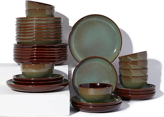 Dinnerware Sets 32 Pieces Sage Green