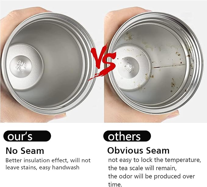 KETIEE Travel Coffee Mug Spill Proof 12oz, Insulated Reusable Coffee Cups with Seal Lid, Vacuum Stainless Steel Travel Mug to Go Car Tumbler for Hot/Ice Drinks (Grey)