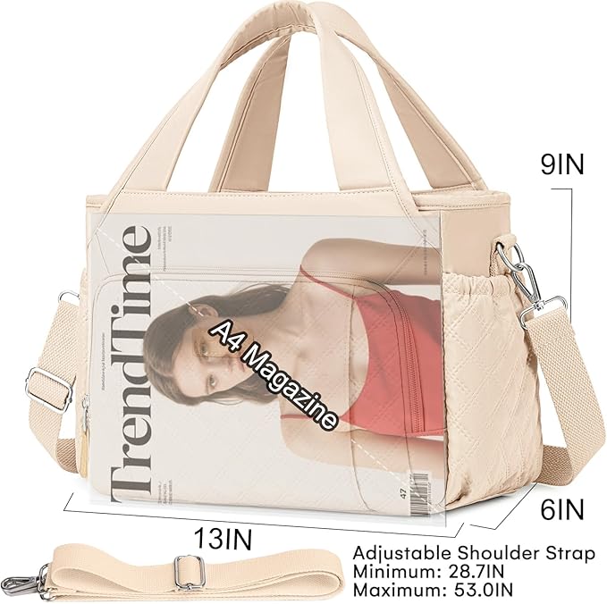 Artelaris Lunch Bag for Women,Insulated Lunch Bag for Work, Large Leakproof Cooler Purse with Side Pockets & Removable Shoulder Strap Women's for Beach Cute Lunch Bags