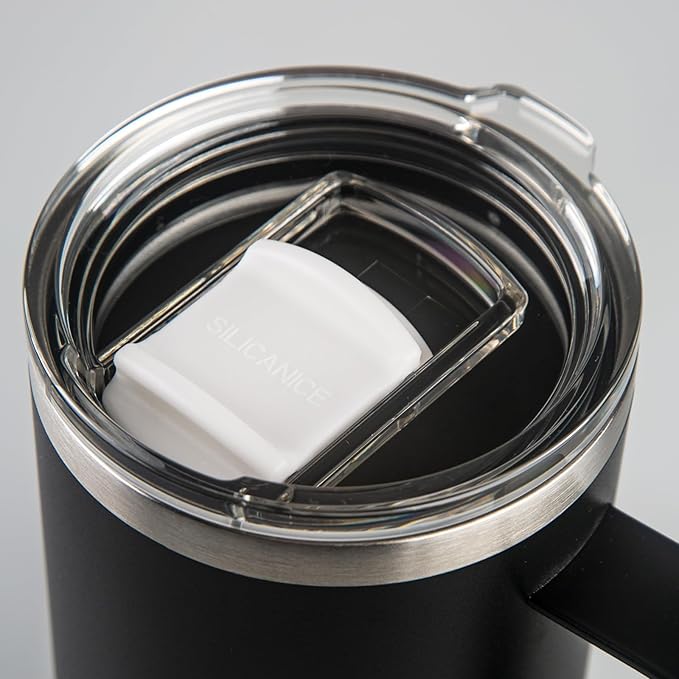 24 oz stainless steel thermal coffee mug, double-layer insulation, easy to hold and clean, suitable for coffee, cola, protein powder, beer, car water cup