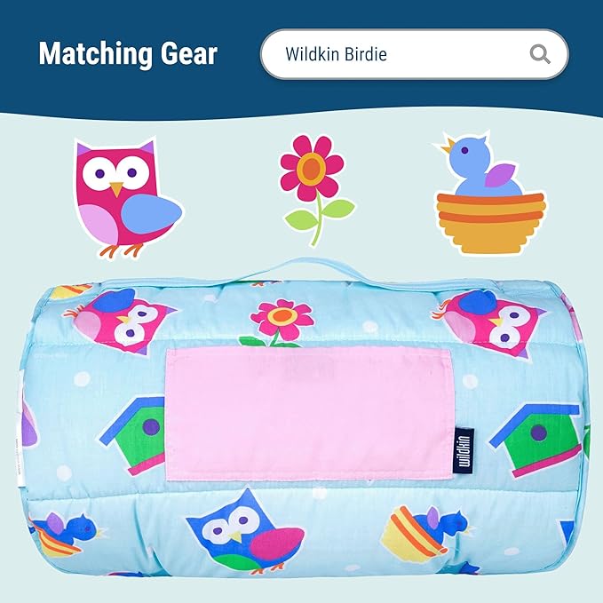 Wildkin Kids Insulated Lunch Box for Girls – Durable and Reusable for School & Travel - (Birdie)