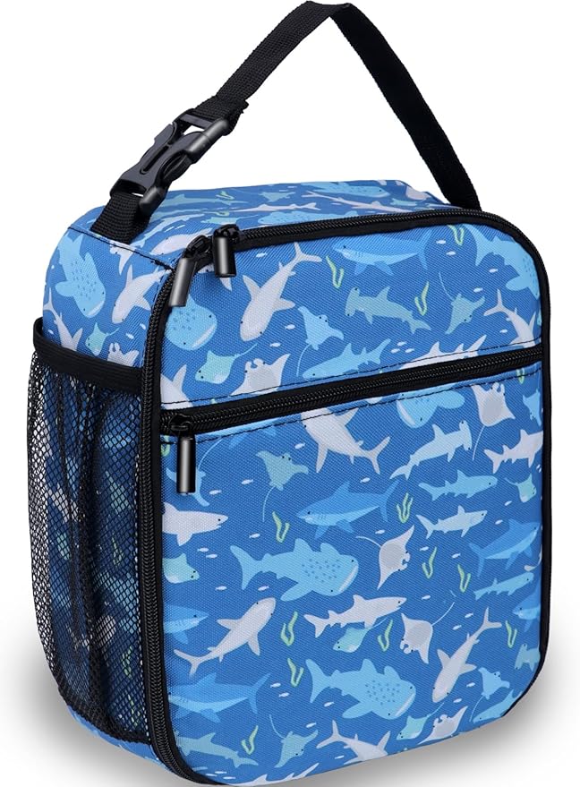 Shark Lunch Box 10 Inch Reusable Insulated Shark Lunch Bag
