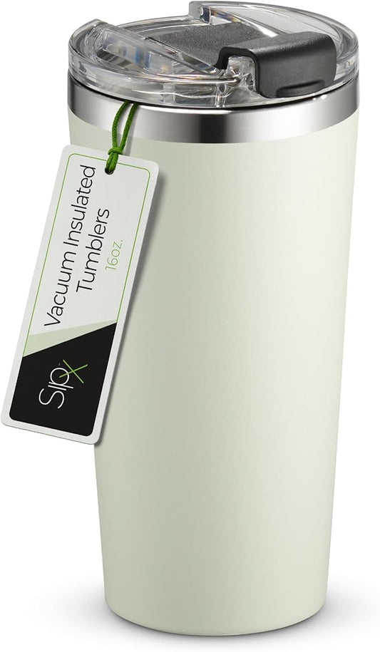 SIPX™ Triple-Insulated Tumblers - 16oz. Premium Modern Tumbler With Lid, insulated Cup Keeps Hot For 6 Hours, Stainless Steel Tumbler Made Of Sustainable Material, Coffee Travel Mug For Home & Office