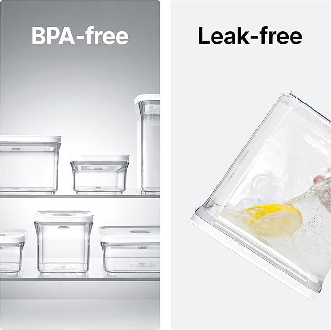 VAKUEN Premium Airtight Food Storage Containers, 4L(4.10qt) Smart One-Click Seal Lid, Patented Double Silicone Lining, 100% Leak Proof, BPA-FREE (Large Container 4.0)