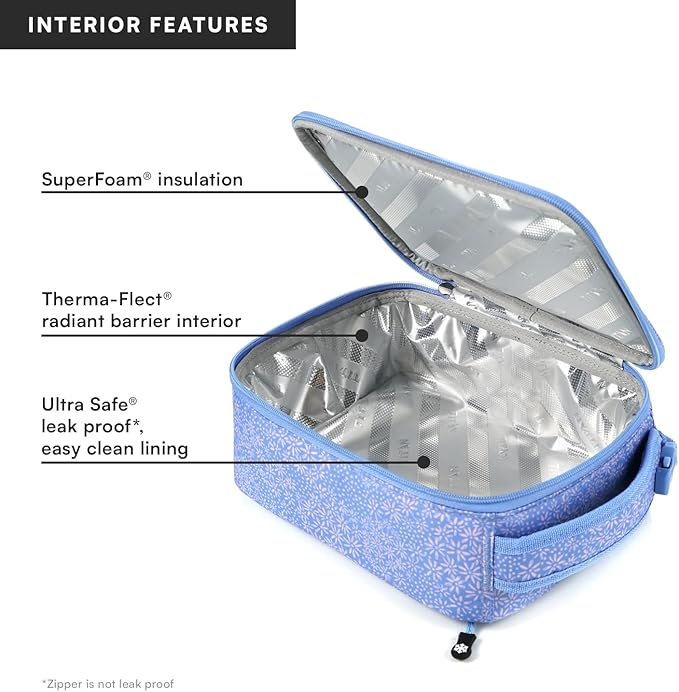 Titan Fridge Cold Upright Lunch Box With 2 250g Ice Walls®, Blooming Daises