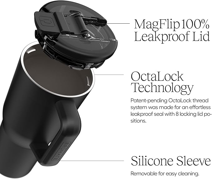 BrüMate Müv - 25oz 100% Leak Proof Insulated Coffee Mug with Handle & Lid - Stainless Steel Coffee Travel Mug - Double Walled Coffee Cup (Kiwi)