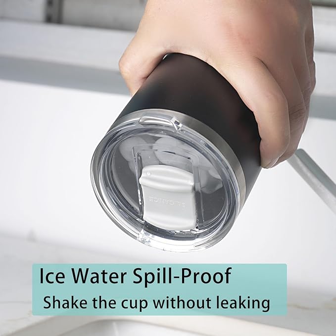 Navy Soft Touch 20oz Stainless Steel Insulated Tumbler with MacSlider Lid - Spill Proof,Durable Thermal Cup For Men,Iced Coffee Travel Tumbler, Water Bottle & Smoothies Reusable