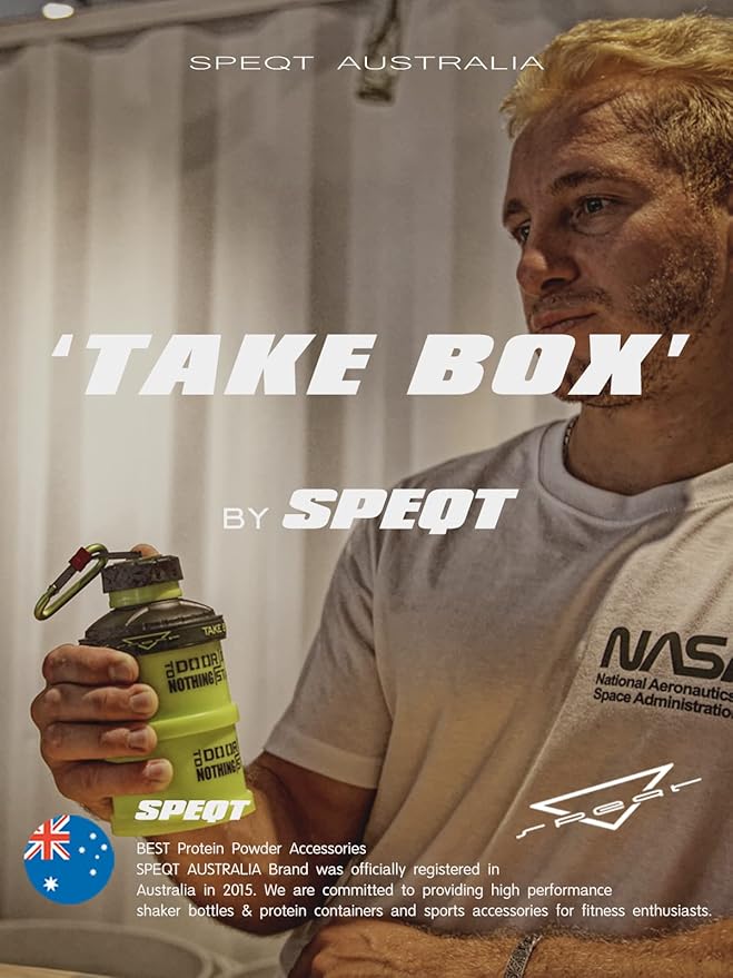 Protein Powder Stackable Container,with Carabiner&Carrying Lanyard,Twist Lock Supplement Storage,Portable Protein Powder Container To Go for Pre/Post Workout,Fitness,Travel,Gym