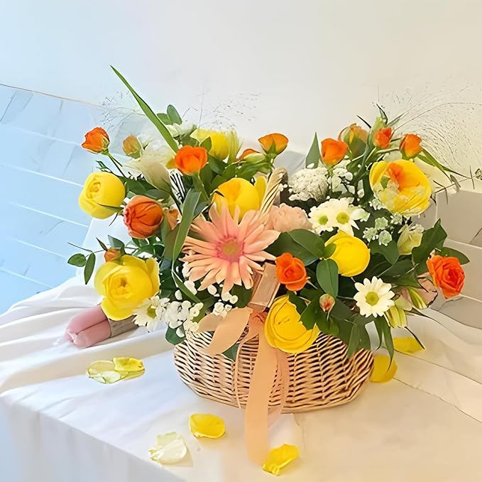 Aemygo 6.3 Inch Round Floral Foam 24 Sets Large Size DIY Flower Foam with Bowl, Round Flower Arrangement Kit Green Floral Arranging Supplies for Wedding Birthday Party Decoration