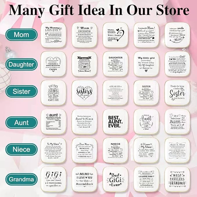 to My Grandma Saying Ceramic Ring Dish Decorative Jewelry Tray for Grandma, Unique Grandma Birthday Christmas Meaningful Gifts for Grandma from Grandchild - It’s A Special Bond