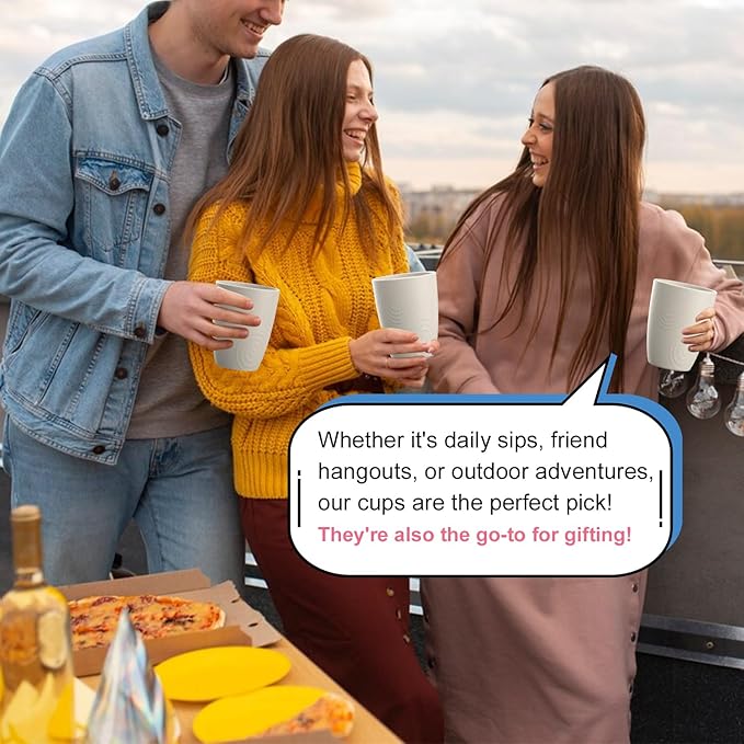 Homienly Wheat Straw Cup Unbreakable Water Cup | 16 OZ Reusable Water Drinking Glasses Sets of 8 | Lightweight Tumbler for Kitchen Outdoor | Dishwasher & Microwave Safe Kitchen Cup Set - Beige