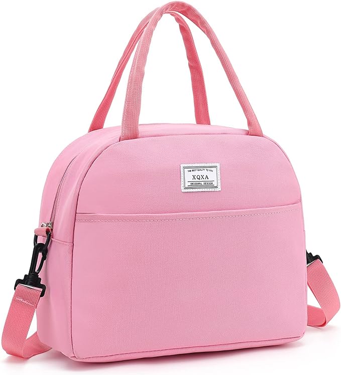 XQXA Lunch Bag Reusable Insulated Cooler Water Resistant Lunch Box Adult Tote Lunch Bag for Women/Men Work Picnic Beach or Travel
