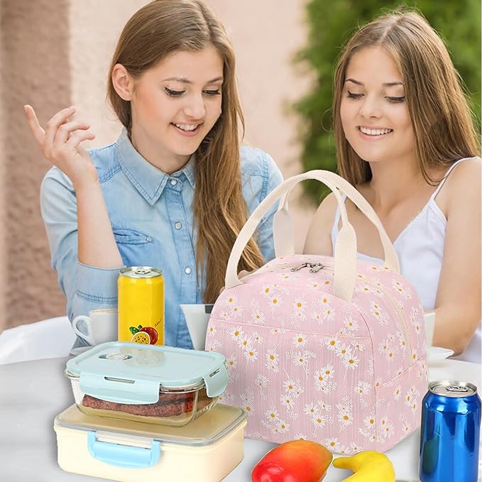 Bluboon Lunch Box for Women Cute Lunch Bag Reusable Insulated Lunch Bags Large Capacity Lunchbox Cooler for Work Picnic or Travel