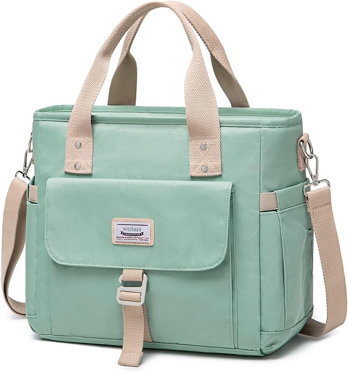 Weitars Insulated Lunch Bag for Men Women,Leak Proof Lunch Box for Work,Large Lunch Tote Bag With Removable Shoulder Strap with Side Pockets,Reusable Lunch Cooler Bag For Picnic Hiking