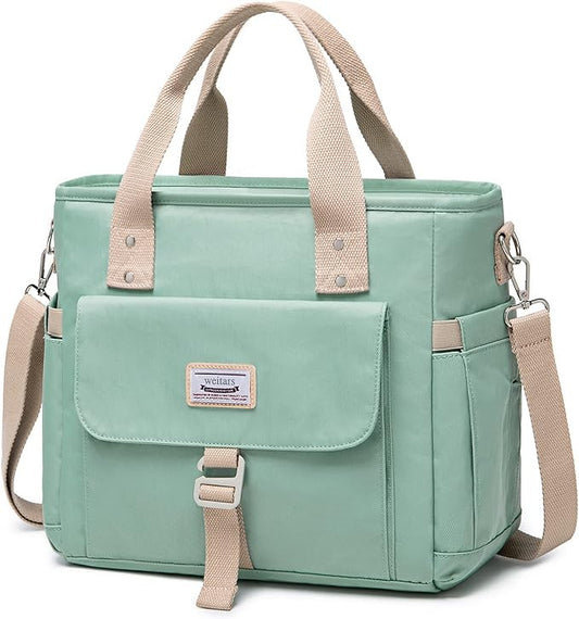 Weitars Insulated Lunch Bag for Men Women,Leak Proof Lunch Box for Work,Large Lunch Tote Bag With Removable Shoulder Strap with Side Pockets,Reusable Lunch Cooler Bag For Picnic Hiking