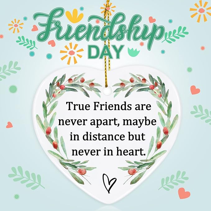 Thinking of You Gifts for Friends, Jocidea Friendship Ornaments Birthday Gifts for Friend Female Friendship Gifts for Women Gifts for Women Frined Bridesmaid Gifts - Friend Xmas Gifts