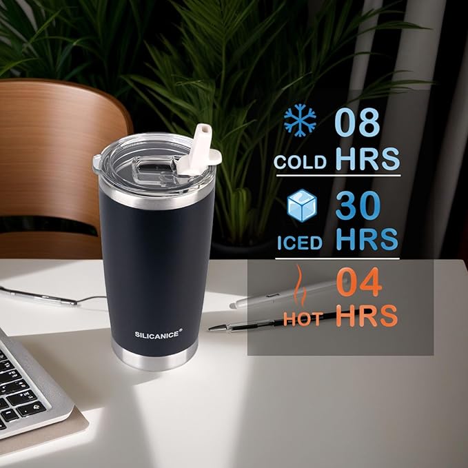 Night 20 oz Tumbler with Lid Straw,Stainless Steel Vacuum Insulated Cups,Durable Travel Coffee Mugs,Dishwasher Safe,Dishwasher Safe,men Friends Water Bottle,Cold Iced smooth