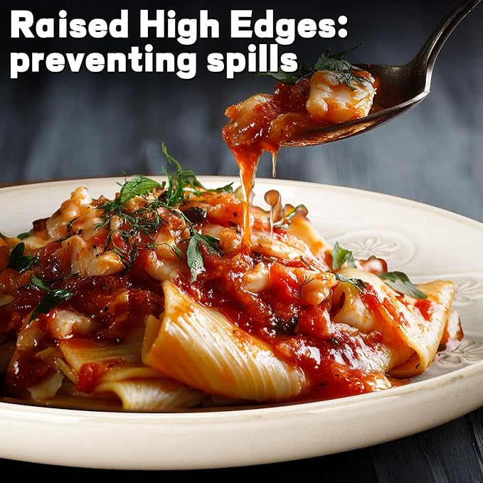 Artena Plates And Bowls Sets, 16 Pieces Dinnerware Sets, Dish Set For 4, Ceramic Kitchen Bowl And Plate Set, Embossed White Dishware Sets, Dishwasher & Microwave Safe (Pinwheel Flower)