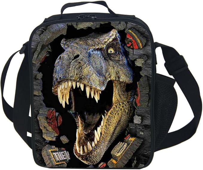 CAIWEI 3D Animal Dinosaur Insulated Lunch Box Cooler Bag