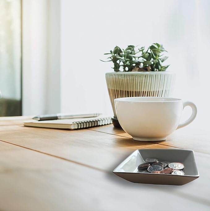 Simply Charmed Everything I Am You Helped Me to Be Ceramic Jewelry Dish or Ring Holder - Birthday Gift for Mom From Daughter, Teacher, Best Friend