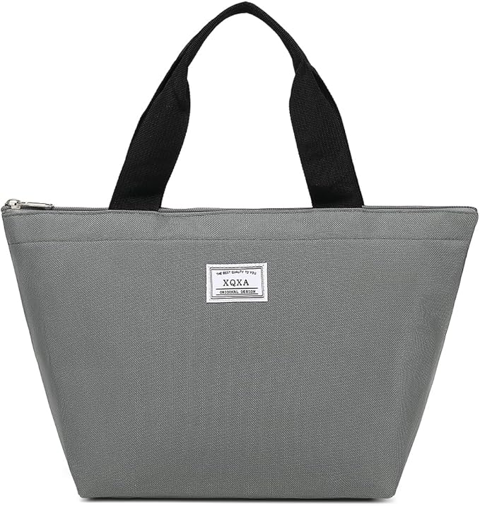 XQXA Lunch Bag Reusable Insulated Cooler Water Resistant Lunch Box Adult Tote Lunch Bag for Women/Men Work Picnic Beach or Travel