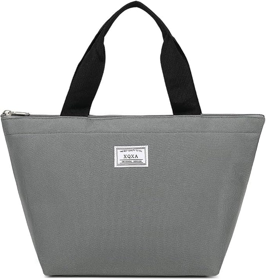 XQXA Lunch Bag Reusable Insulated Cooler Water Resistant Lunch Box Adult Tote Lunch Bag for Women/Men Work Picnic Beach or Travel