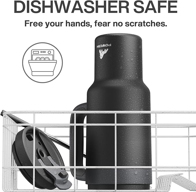 40 oz Tumbler with Handle, 2-in-1 Straw and Sip Lid, Leakproof, Dishwasher Safe, Insulated Stainless Steel Travel Coffee Mug, Keeps Cold for 34 Hours, Fits in Car Cup Holder (Midnight)