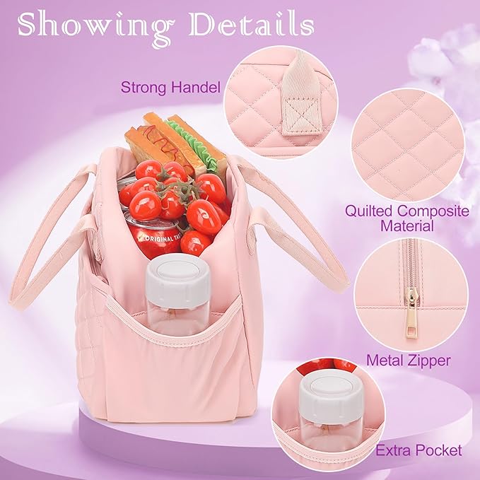 CAMTOP Lunch Box for Women Men Insulated Lunch Bag Lunch Tote Bag Leakproof Thermal Cooler Large Capacity for Travel Work School Picnic